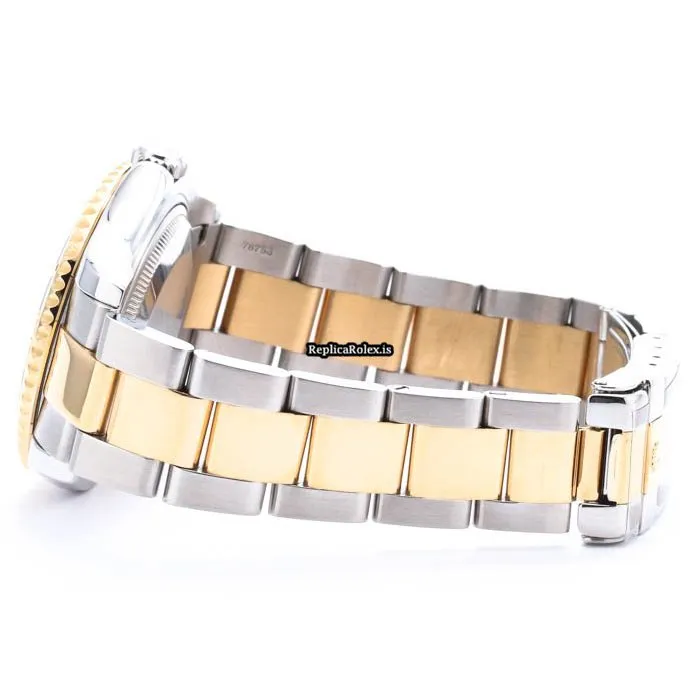 Reliable Imitation Rolex Yacht-master 68623 Caliber 2135 Automatic Movement 35mm Gold/steel Case Mens/unisex Watch - Image 4