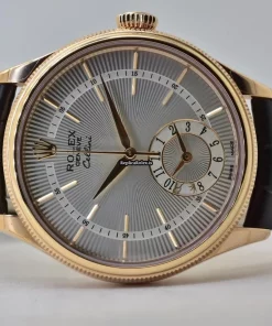 Neat Fake Rolex Cellini Dual Time 50525 Automatic Movement 39mm Rose Gold Case Mens/unisex Watch