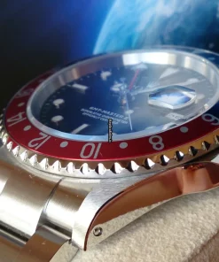 Defect Fake Rolex Gmt-master II 16710 Automatic Movement Steel Case Watch