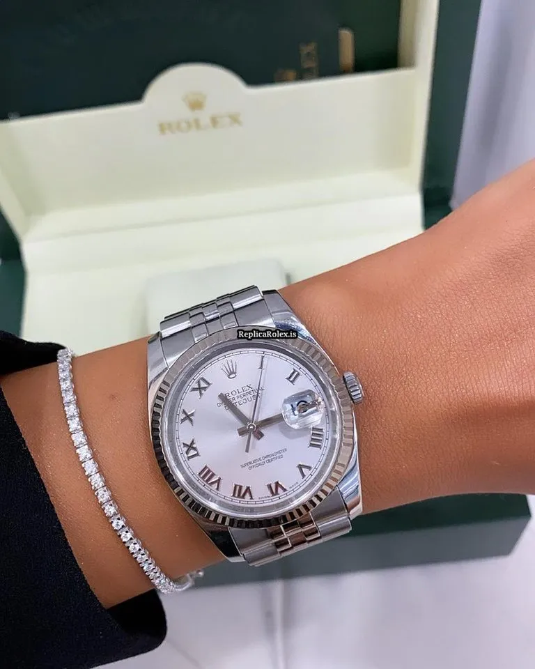 Marvellous Replica Rolex Datejust 116234 Caliber 3135 Automatic Movement 36mm Steel Case Mens/unisex Watch - Image 4