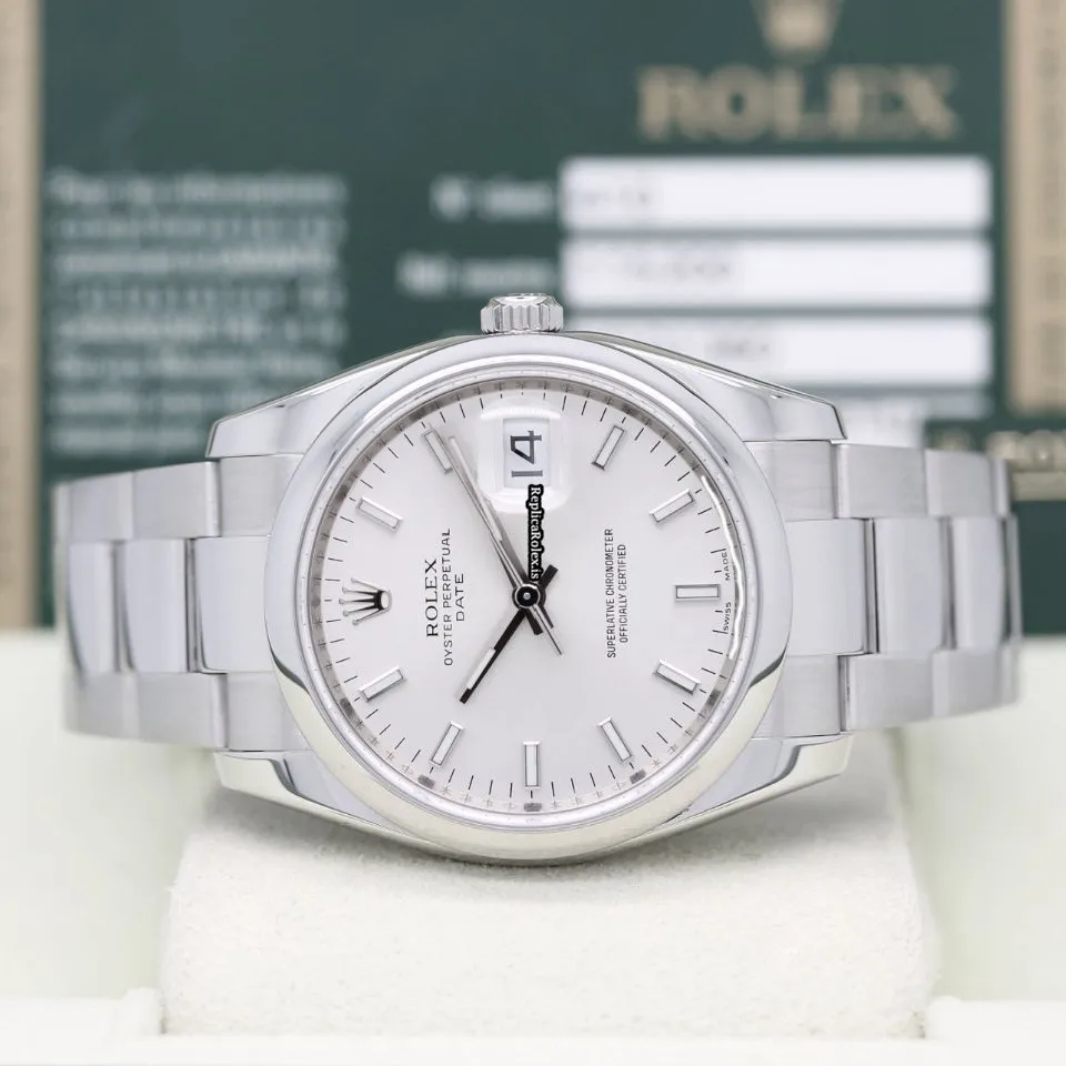 Excellent Replica Rolex Oyster Perpetual Date 115200 Caliber 3135 Automatic Movement 35x41mm Steel Case Mens/unisex Watch - Image 4