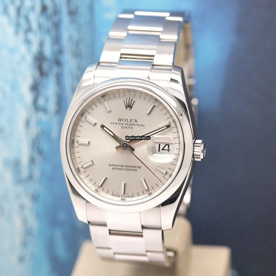 Excellent Replica Rolex Oyster Perpetual Date 115200 Caliber 3135 Automatic Movement 35x41mm Steel Case Mens/unisex Watch - Image 9