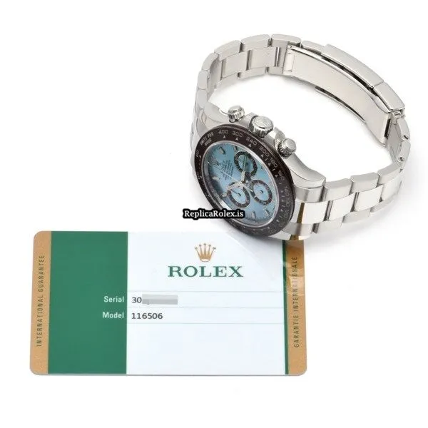 Trustworthy Replica Rolex Daytona 116506 Caliber 4130 Automatic Movement 40mm Platinum Case Watch - Image 5