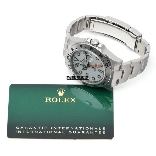 Durable Fake Rolex Explorer II 216570 Caliber 3187 Automatic Movement 42mm Steel Case Watch - Image 5