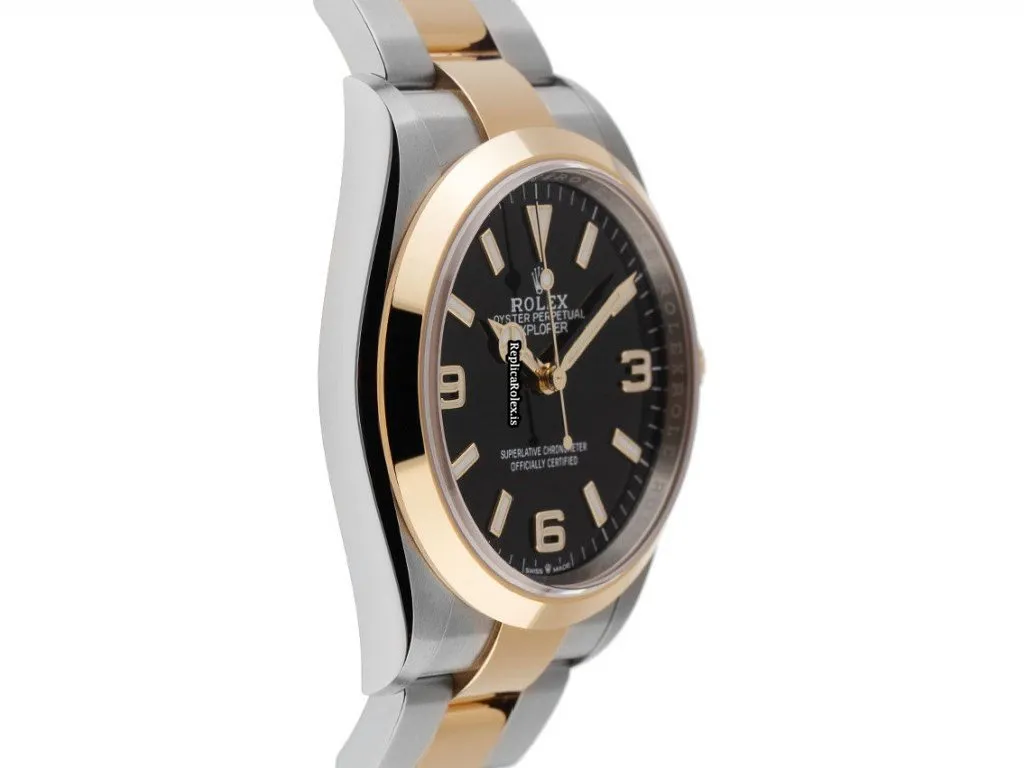 Wonderful Fake Rolex Explorer 124273 Caliber 3230 Automatic Movement 36mm Gold/steel Case Mens/unisex Watch - Image 3