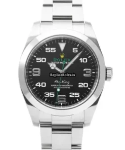 Awesome Fake Rolex Air King 116900 Caliber 3131 Automatic Movement 40mm Steel Case Watch