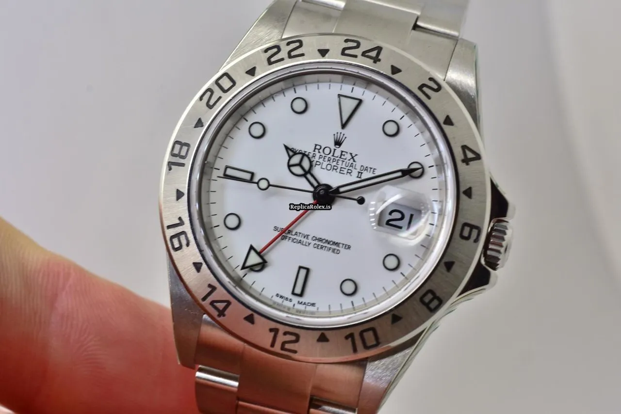 Nice Replica Rolex Explorer II 16570 Automatic Movement 40mm Steel Case Mens/unisex Watch - Image 8