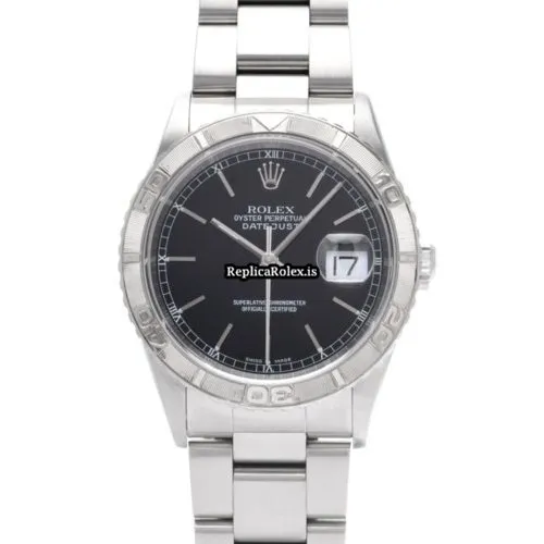 Popular Replica Rolex Datejust Turn-o-graph 16264 Caliber 3135 Automatic Movement 36mm Steel Case Watch