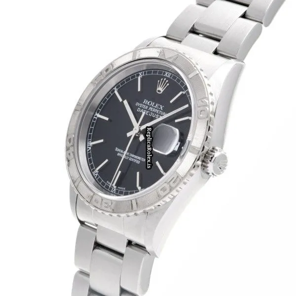 Popular Replica Rolex Datejust Turn-o-graph 16264 Caliber 3135 Automatic Movement 36mm Steel Case Watch - Image 2