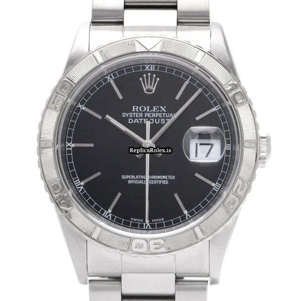 Popular Replica Rolex Datejust Turn-o-graph 16264 Caliber 3135 Automatic Movement 36mm Steel Case Watch - Image 6