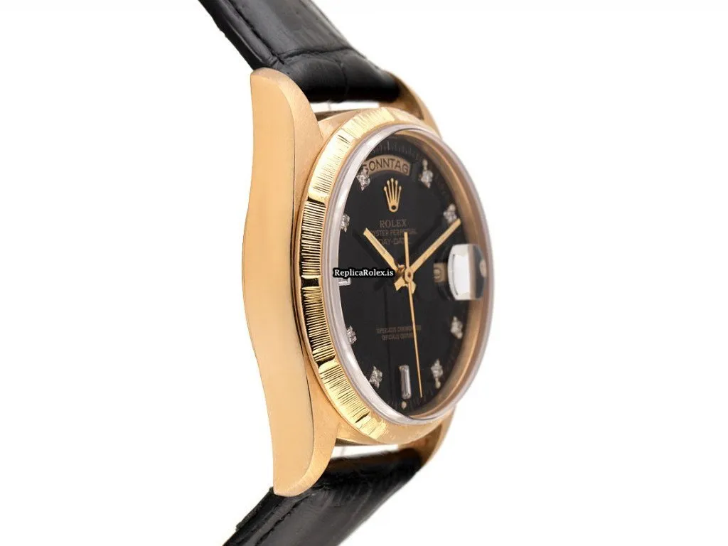 Exquisite Copy Rolex Day-date 36 18078 Caliber 3055 Automatic Movement 36mm Yellow Gold Case Mens/unisex Watch - Image 3