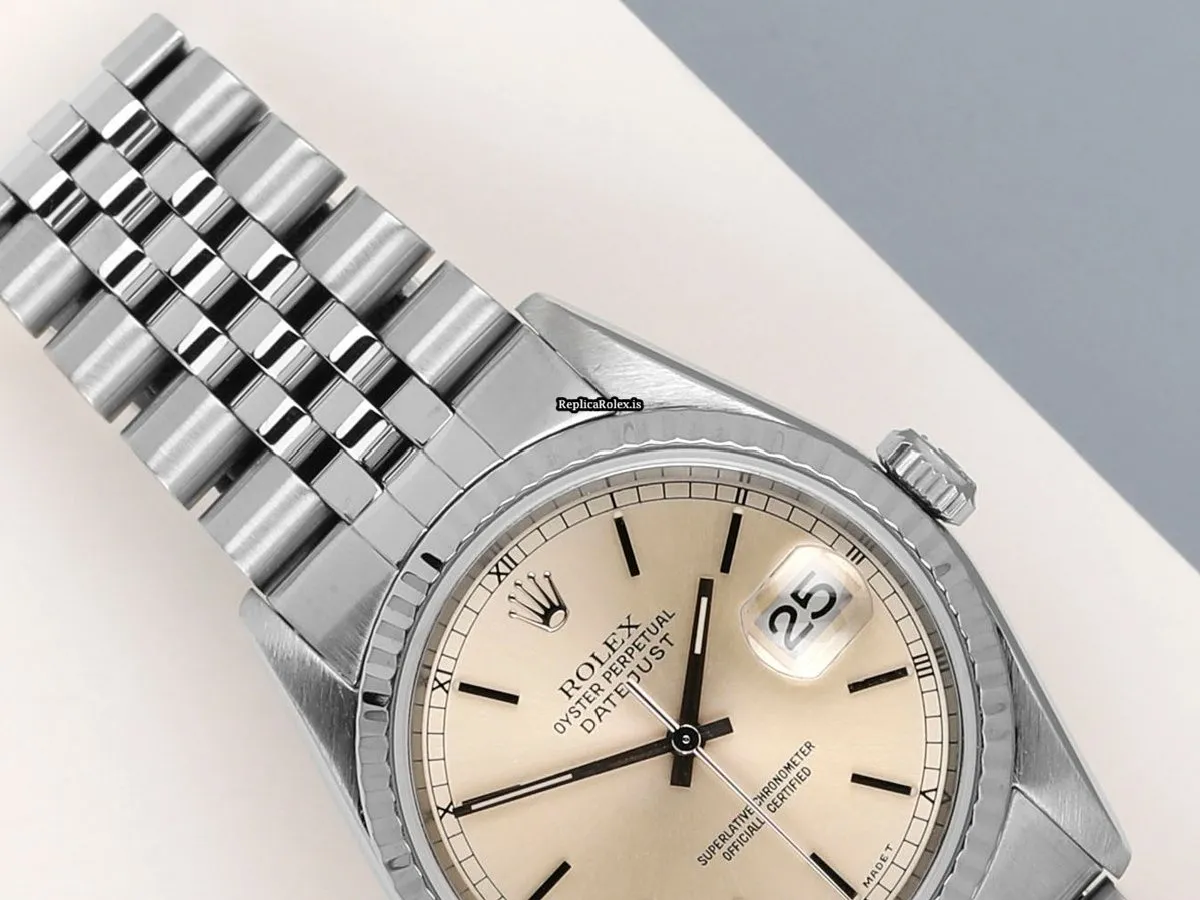 Discount Knockoff Rolex Datejust 16234 Automatic Movement 36mm Gold/steel Case Watch - Image 3