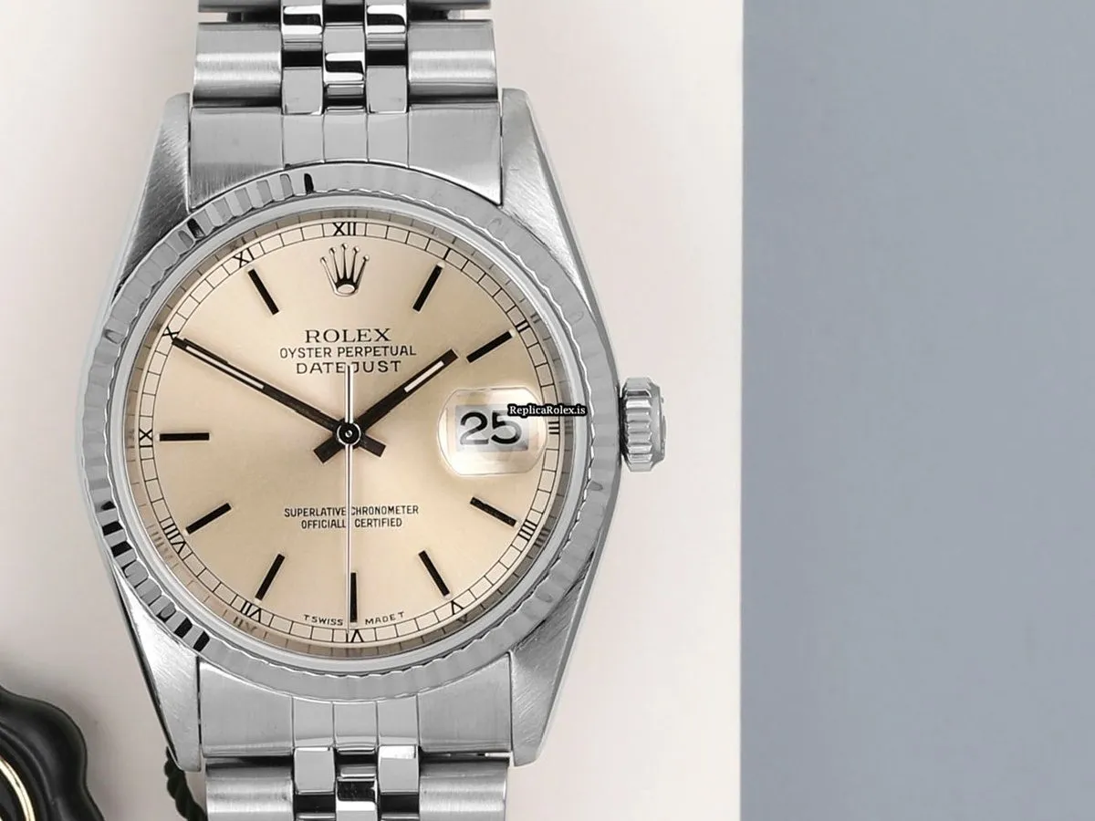 Discount Knockoff Rolex Datejust 16234 Automatic Movement 36mm Gold/steel Case Watch - Image 5