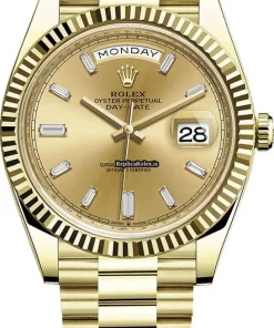 Excellent Replica Rolex Day-date 40 228238 Caliber 3255 Automatic Movement 40mm Yellow Gold Case Mens/unisex Watch