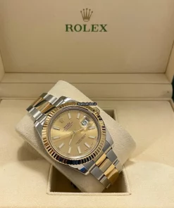 Terrific Replica Rolex Datejust II 116333 Caliber 3136 Automatic Movement 41mm Gold/steel Case Mens/unisex Watch