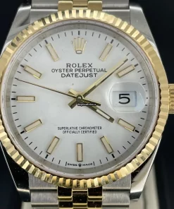 Luxury Fake Rolex Datejust 126233 Caliber 3235 Automatic Movement 36mm Gold/steel Case Mens/unisex Watch