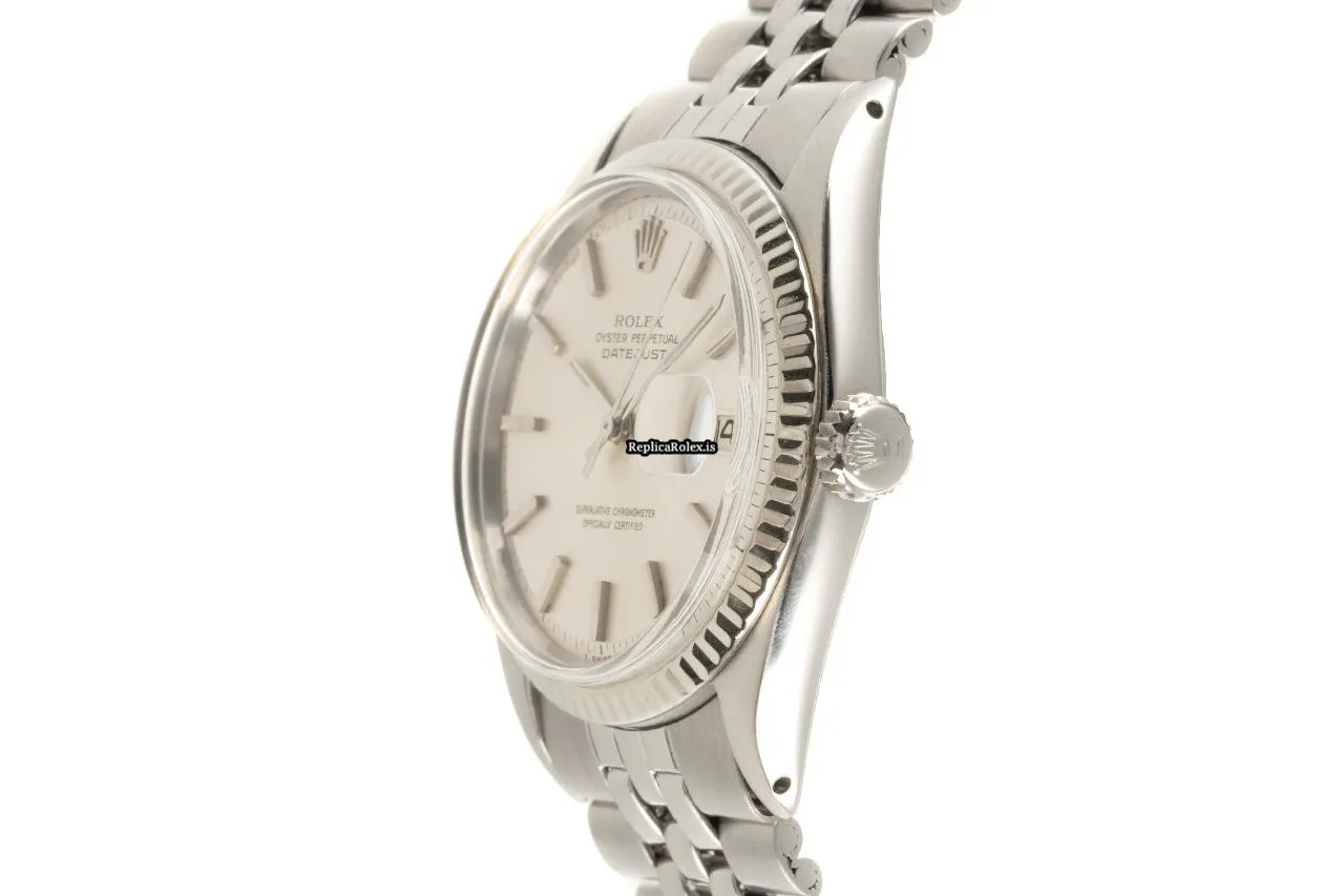 Stylish Replica Rolex Datejust 1601 Caliber 1570 Automatic Movement 36mm Gold/steel Case Mens/unisex Watch - Image 5