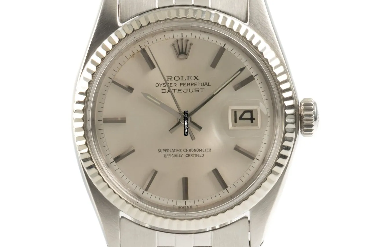 Stylish Replica Rolex Datejust 1601 Caliber 1570 Automatic Movement 36mm Gold/steel Case Mens/unisex Watch - Image 7