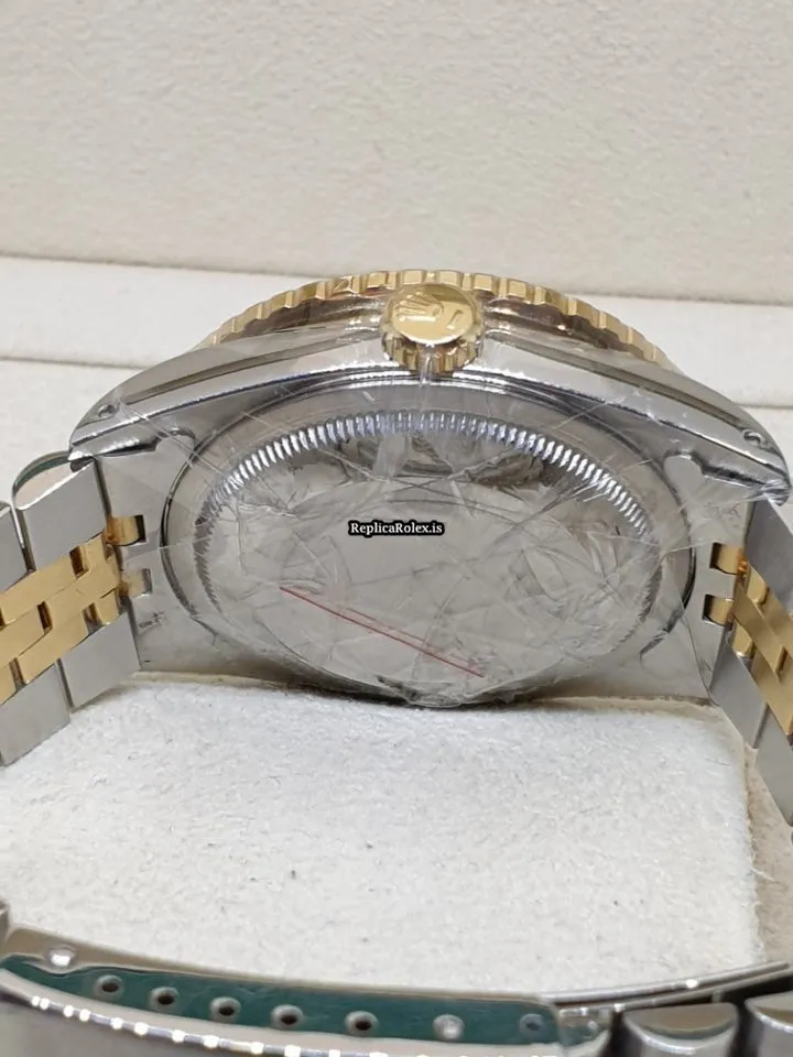 Mind-boggling Fake Rolex Datejust Turn-o-graph 16263 Caliber 3135 Automatic Movement 36mm Gold/steel Case Mens/unisex Watch - Image 4