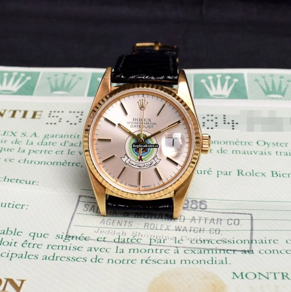 Great Replica Rolex Datejust 16018 Automatic Movement Yellow Gold Case Mens/unisex Watch