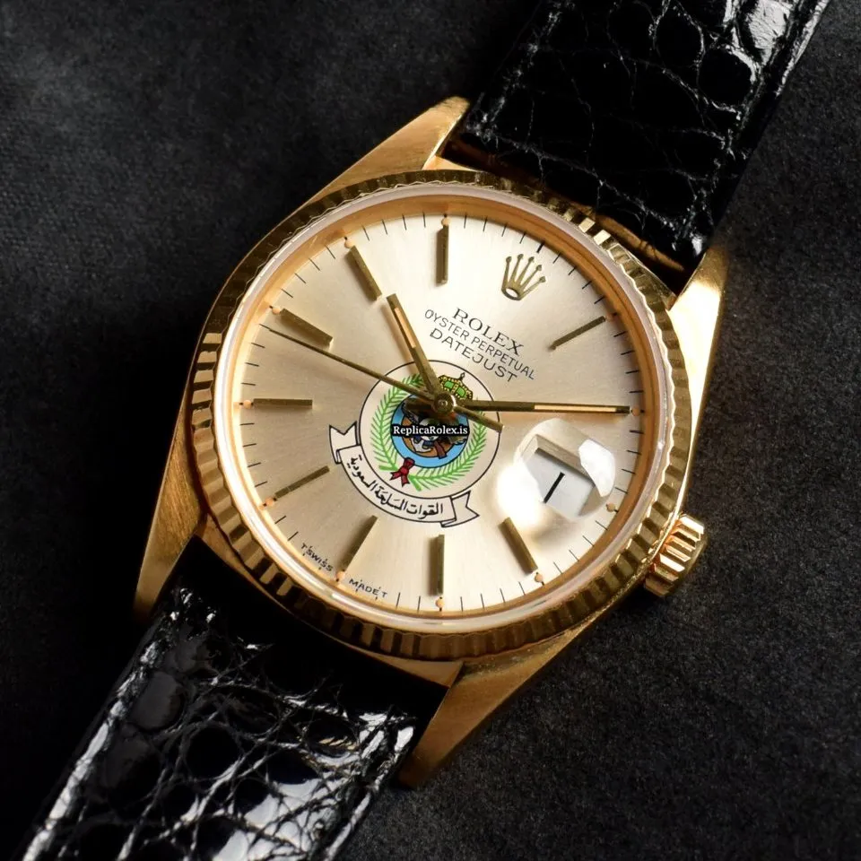 Great Replica Rolex Datejust 16018 Automatic Movement Yellow Gold Case Mens/unisex Watch - Image 2