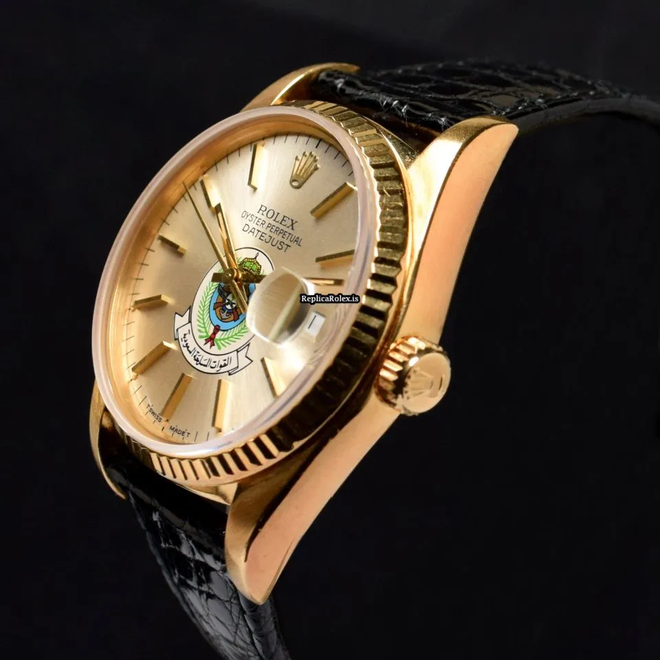 Great Replica Rolex Datejust 16018 Automatic Movement Yellow Gold Case Mens/unisex Watch - Image 4