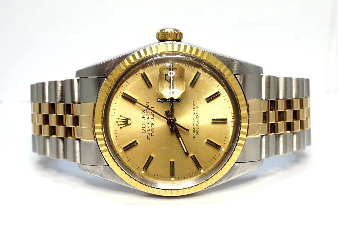 Great Replica Rolex Datejust 16013 Caliber 3035 Automatic Movement 36mm Gold/steel Case Mens/unisex Watch