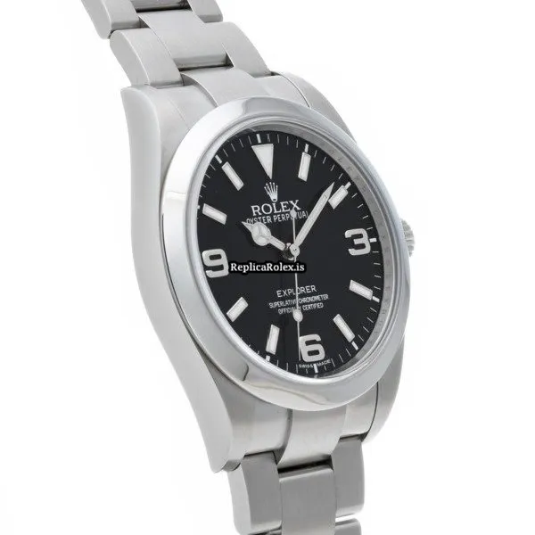 Attractive Fake Rolex Explorer 214270 Caliber 3132 Automatic Movement 39mm Steel Case Watch - Image 3