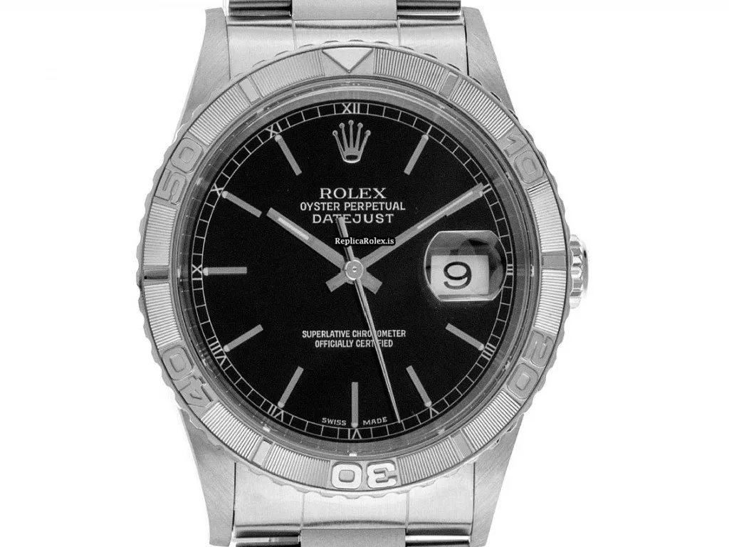 Terrific Replica Rolex Datejust Turn-o-graph 116264 Caliber 3135 Automatic Movement 36mm Steel Case Mens/unisex Watch