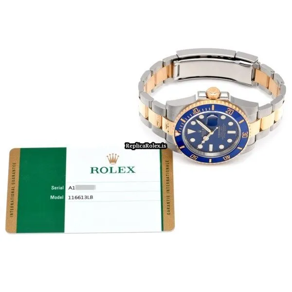 Remarkable Replica Rolex Submariner Date 116613lb Caliber 3135 Automatic Movement 40mm Steel Case Watch - Image 5
