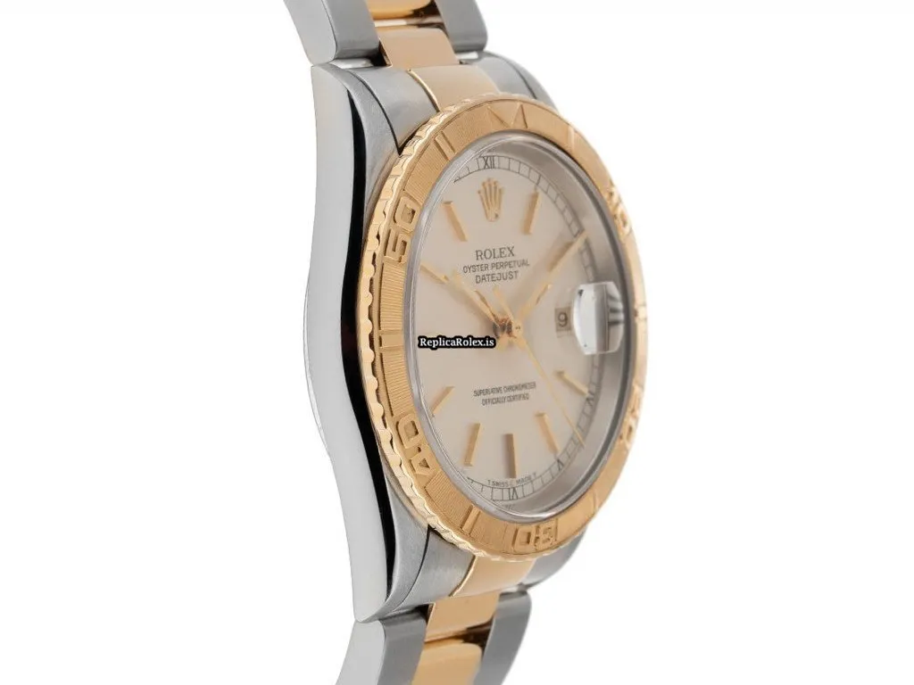 Great Replica Rolex Datejust Turn-o-graph 16263 Caliber 3135 Automatic Movement 36mm Gold/steel Case Mens/unisex Watch - Image 3