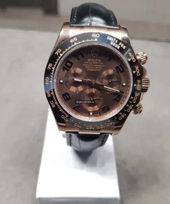 Great Replica Rolex Daytona 116515ln Caliber 4130 Automatic Movement 40mm Rose Gold Case Mens/unisex Watch