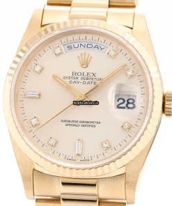 Awesome Imitation Rolex Day-date 36 18238a Automatic Movement 36mm Yellow Gold Case Mens/unisex Watch