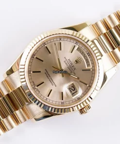 Wonderful Fake Rolex Day-date 36 118238 Caliber 3155 Automatic Movement 36mm Yellow Gold Case Mens/unisex Watch