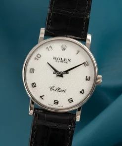 Excellent Copy Rolex Cellini 5115 Caliber 1602 Manual Winding Movement 32mm White Gold Case Mens/unisex Watch
