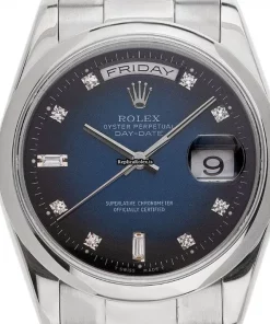 Stylish Replicas Rolex Day-date 36 118209 Caliber 3155 Automatic Movement 36mm Steel Case Mens/unisex Watch
