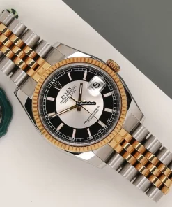 Defect Fake Rolex Datejust 116233 Automatic Movement 36mm Gold/steel Case Watch