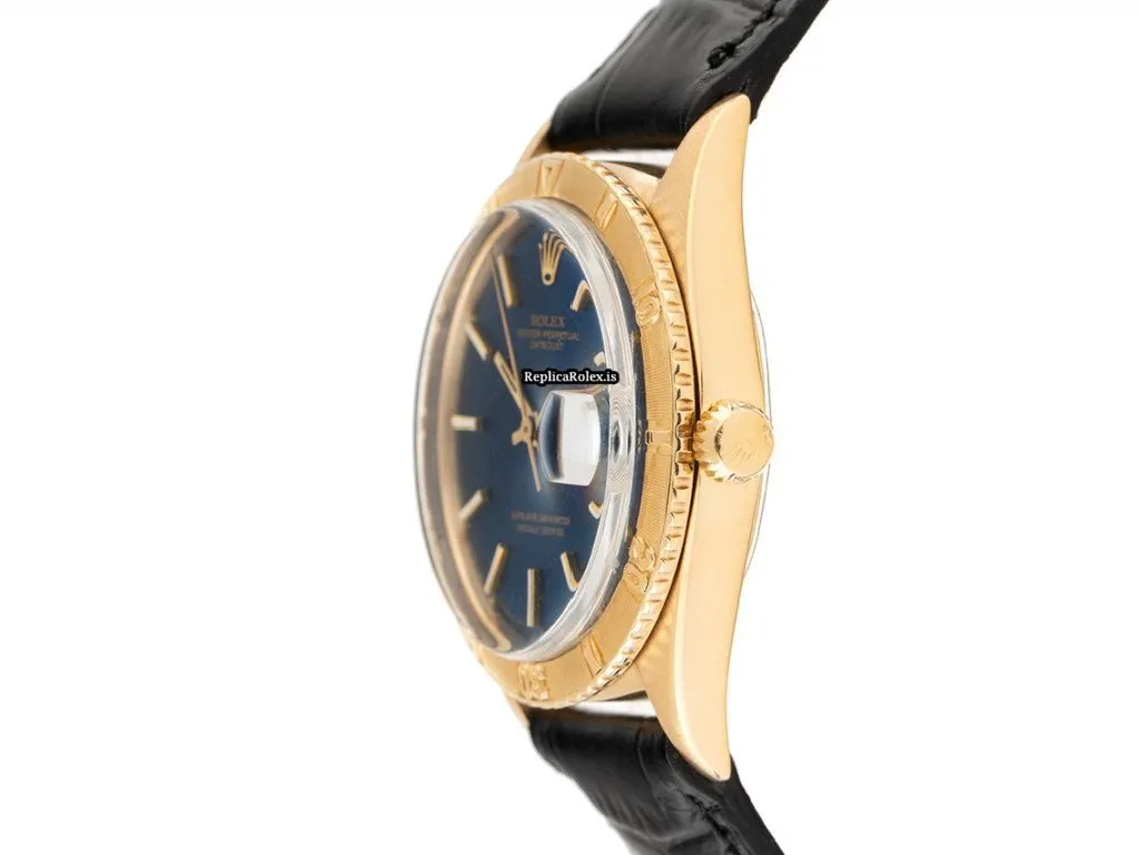 Durable Replica Rolex Datejust Turn-o-graph 1625 Caliber 1570 Automatic Movement 36mm Yellow Gold Case Mens/unisex Watch - Image 2