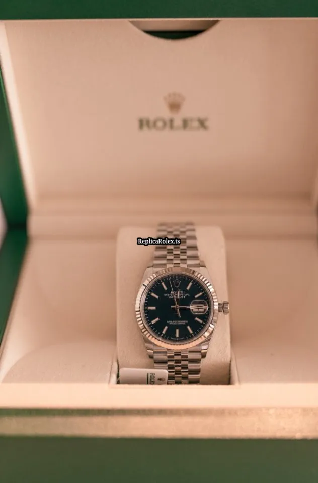 Popular Replica Rolex Datejust 126234-0017 Automatic Movement 36mm White Gold Case Mens/unisex Watch - Image 3