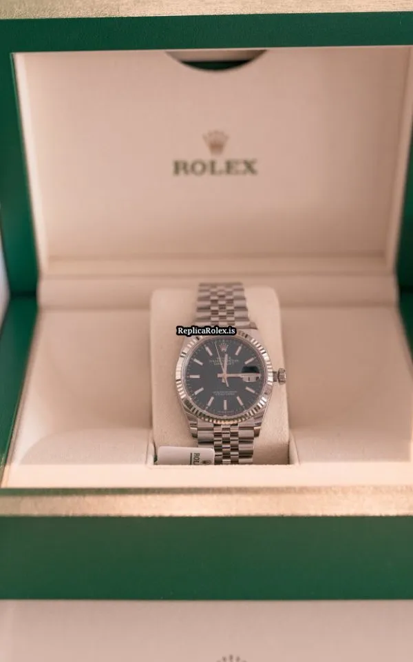 Popular Replica Rolex Datejust 126234-0017 Automatic Movement 36mm White Gold Case Mens/unisex Watch - Image 4