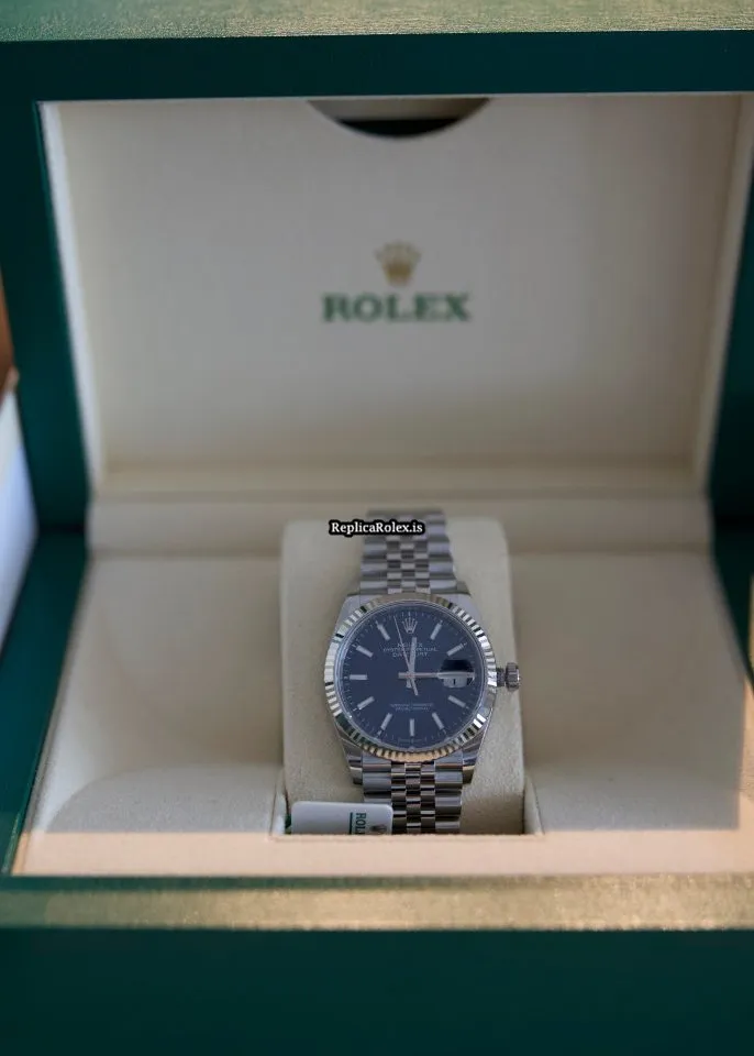 Popular Replica Rolex Datejust 126234-0017 Automatic Movement 36mm White Gold Case Mens/unisex Watch - Image 5