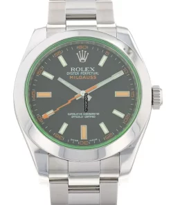 Awesome Replica Rolex Milgauss 116400gv Caliber 3131 Automatic Movement 40mm Steel Case Mens/unisex Watch