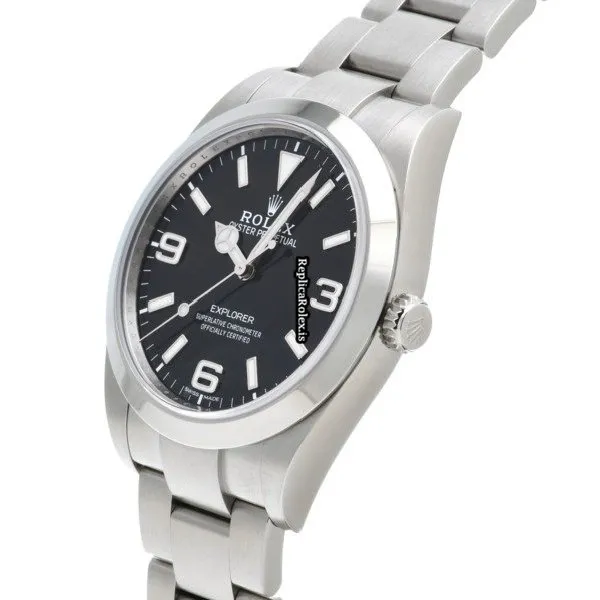 Suitable Replica Rolex Explorer 214270 Caliber 3132 Automatic Movement 39mm Steel Case Watch - Image 2