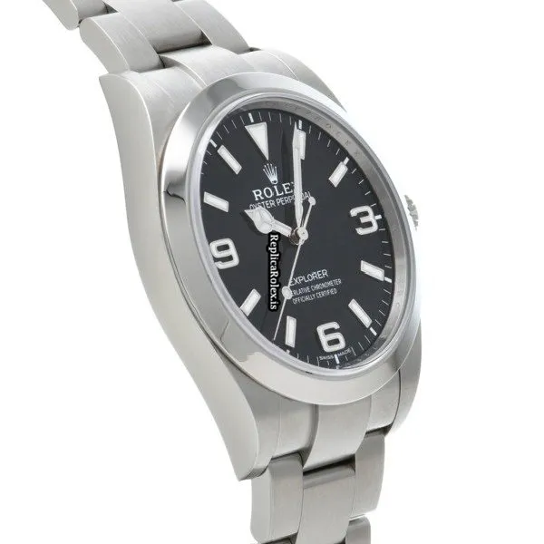 Suitable Replica Rolex Explorer 214270 Caliber 3132 Automatic Movement 39mm Steel Case Watch - Image 3