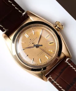 Popular Fake Rolex Bubble Back 3131 Automatic Movement 36mm Rose Gold Case Watch