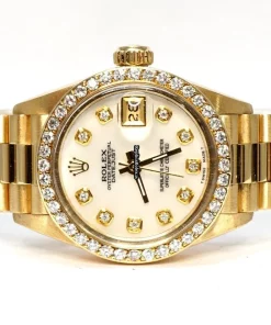 Offering Replica Rolex Lady-datejust 6917 Caliber 2135 Automatic Movement 26mm Yellow Gold Case Womens Watch