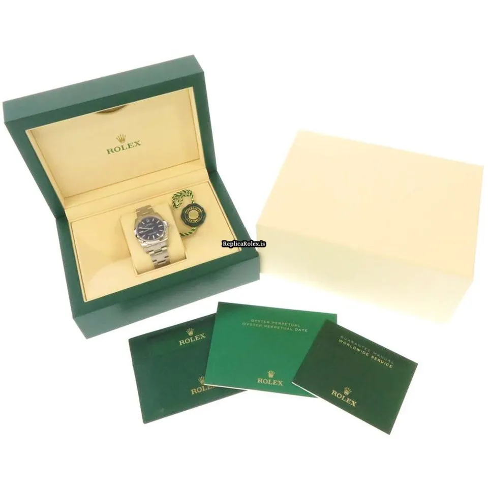 Remarkable Fake Rolex Oyster Perpetual 34 124200 Caliber 2232 Automatic Movement 34mm Steel Case Mens/unisex Watch - Image 8