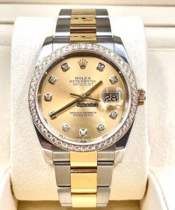 Suitable Replicas Rolex Datejust 116243 Caliber 3135 Automatic Movement 36mm Gold/steel Case Watch