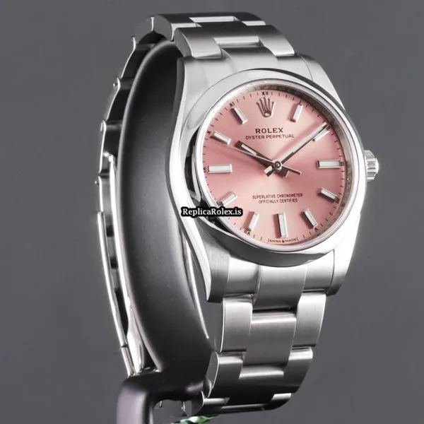 Fabulous Fakes Rolex Oyster Perpetual 34 124200 Caliber 2232 Automatic Movement 34mm Steel Case Mens/unisex Watch - Image 4