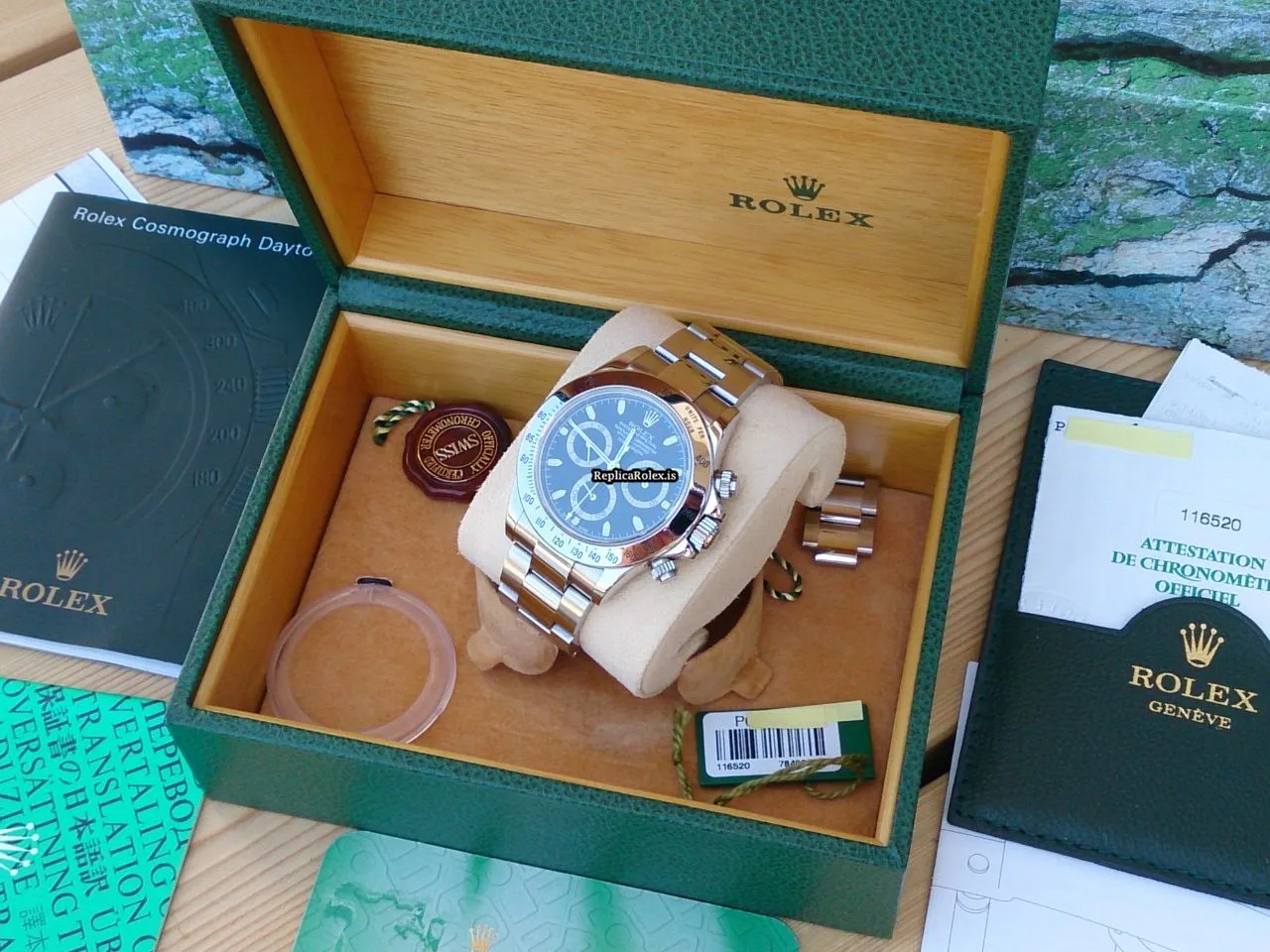 Fantastic Copy Rolex Daytona 116520 Automatic Movement Steel Case Watch - Image 10